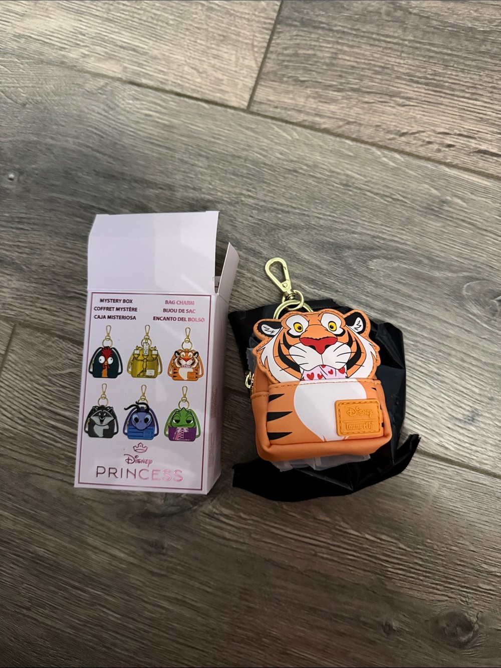 Loungefly Rajah Sidekicks Key & Card Holder Charm with Gold Clip